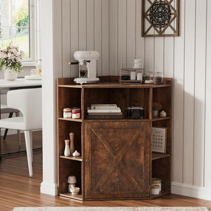 Corner Cabinets And Bookshelves with Charging Station for Living Room detail image - detail view 3
