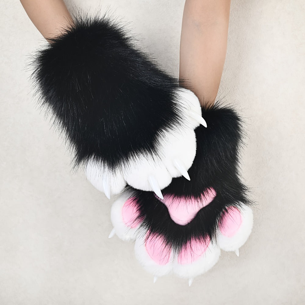 Cosplay Costume Accessories - Claw Gloves with Sound Effects Realistic Furry Cat Fox Beast Animal Paw - product detail view 4