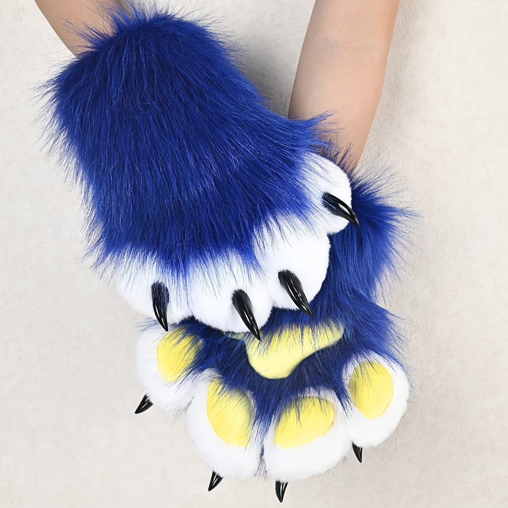 Cosplay Costume Accessories - Claw Gloves with Sound Effects Realistic Furry Cat Fox Beast Animal Paw - product detail view 7