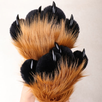 Cosplay Costume Accessories - Claw Gloves with Sound Effects Realistic Furry Cat Fox Beast Animal Paw - product detail view
