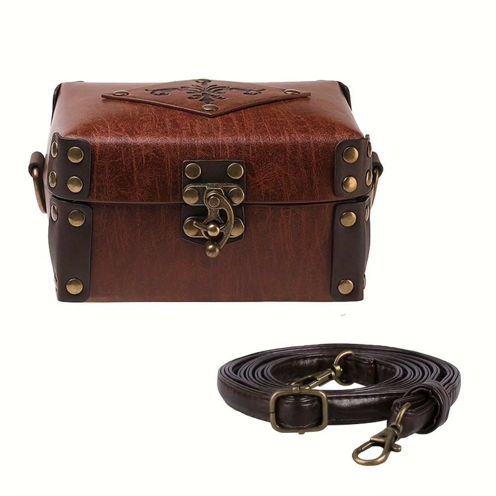 Costume Accessories - Alchemist Bag Medieval Vintage Messenger Bag with 12 Cork Potion Bottles - product detail view 3