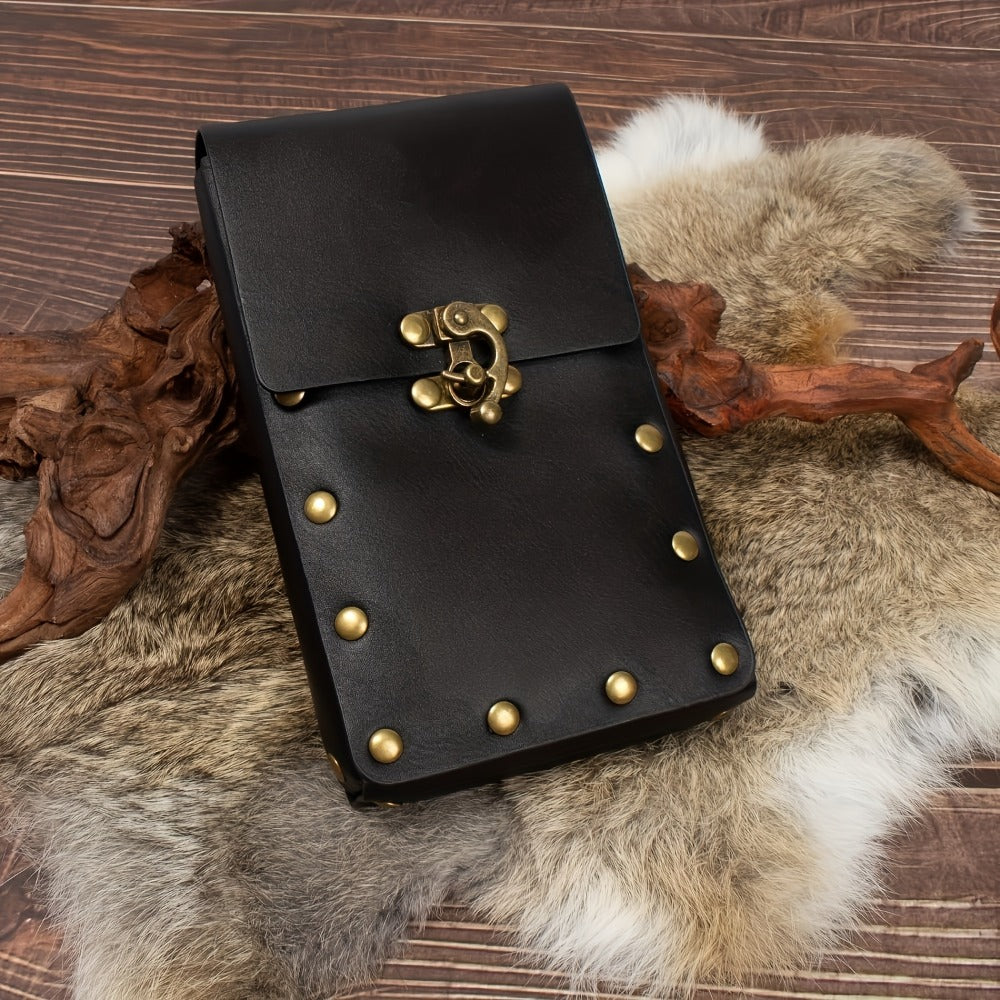 Costume Accessories - Renaissance Belt Set 3Pcs - Medieval Belt Pouch Coin Purse & Skirt - product detail view 9