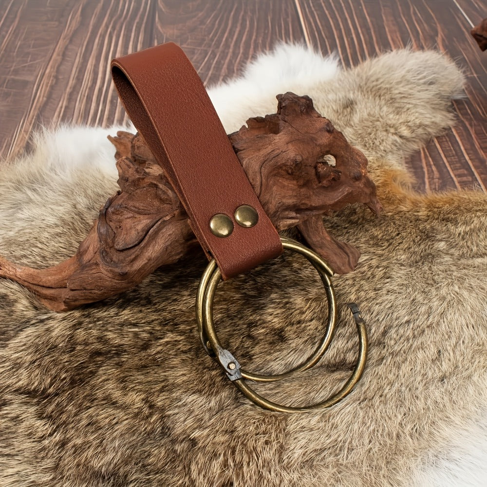 Costume Accessories - Renaissance Belt Set 3Pcs - Medieval Belt Pouch Coin Purse & Skirt - product detail view 12