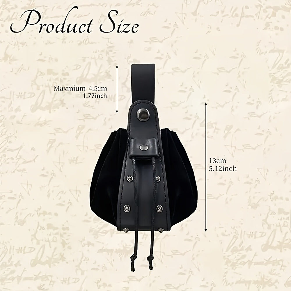 Costume Accessories - Renaissance Corset Set 6PCS Medieval Belt, Pouches, Waist Guard & Cork - product detail view 8