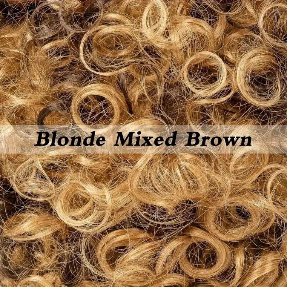 Costume Wigs & Sets - 70s Disco Wig Set for Men - 5 Piece Curly Short Afro Wig with Cap - product detail view 8