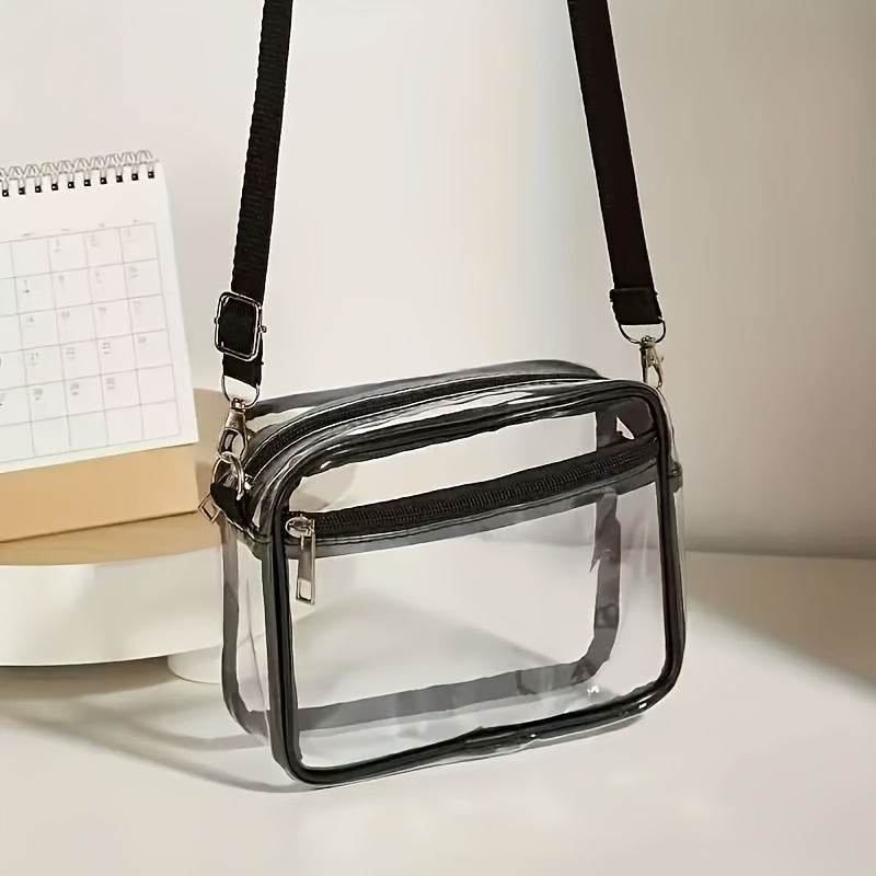 Crossbody Bag for Women – PVC, Clear, Transparent, Adjustable Strap – detail view 8