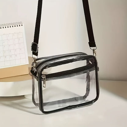 Crossbody Bag for Women – PVC, Clear, Transparent, Adjustable Strap – detail view 2