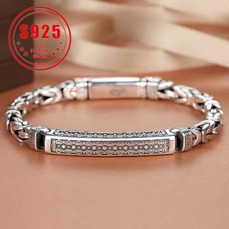 Cuff Bracelet - Sterling Silver for Women 925 Vintage Bohemian Bangle Open Adjustable - product detail view 19