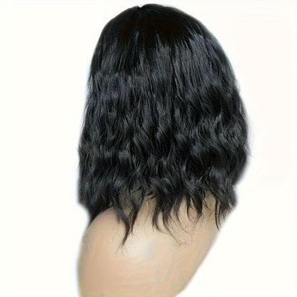 Curly Wig - Brazilian Short 14 Inch No Glue Soft Breathable Synthetic Hair , Naturally - product detail view 5