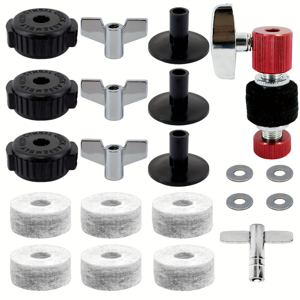Cymbal Hardware Kit, 21pcs, Set, Standard for Maintaining And Mounting Drum Set Cymbals detail image - detail view 4