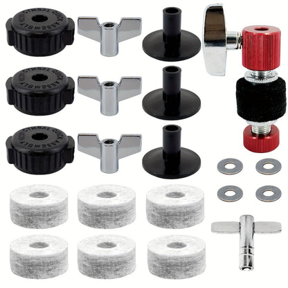 Cymbal Hardware Kit, 21pcs, Set, Standard for Maintaining And Mounting Drum Set Cymbals detail image - detail view 4