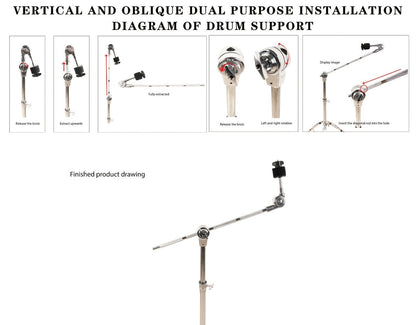 Cymbal Stand, Adjustable, Drum, Sticks for Mounting And Positioning A Drum Cymbal detail image - detail view 7