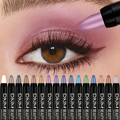 Highly Pigmented Eyeshadow Stick Set 16 Colors Waterproof Matte & Shimmer Eye Makeup Pencil Kit