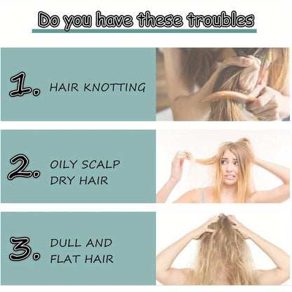 Leave-In Conditioner Spray 2 Bottles 13.53oz Detangler with Snail Serum Anti-Frizz Deep Conditioning Shine-Boosting Moisturizing for Curly