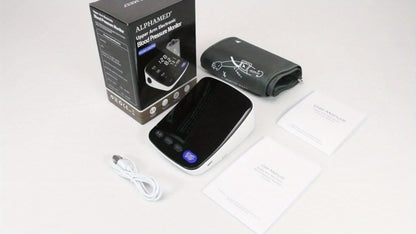 Upper Arm Blood Pressure Monitor, Digital BP Machine, Large LED Display, 2-User 198 Memory, Adjustable Cuff 8.7-17in