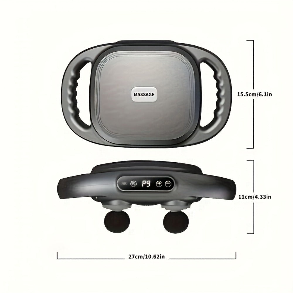 Massage Gun 12 Heads Deep Tissue Percussion Massager Set for Back Neck Shoulders Legs Foot Pain Quiet Handheld Electric Body Massager