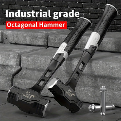 Octagonal Hammer High Carbon Steel Sledge Hammer with Grip Handle for Entryways, Bedrooms and Living Spaces