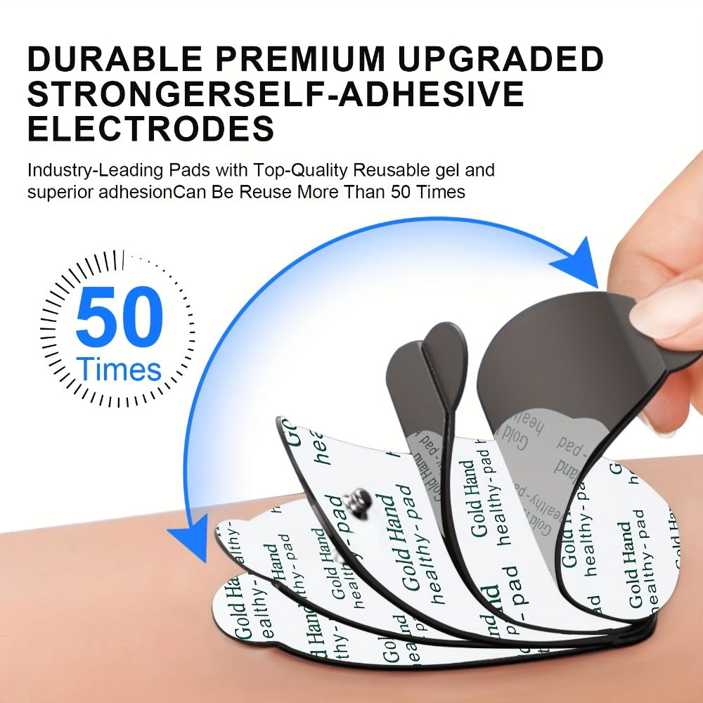 TENS EMS Electrode Pads 35mm Snap Reusable Replacement Pads Highly Conductive Latex Free for Entryways, Bedrooms and Living Spaces