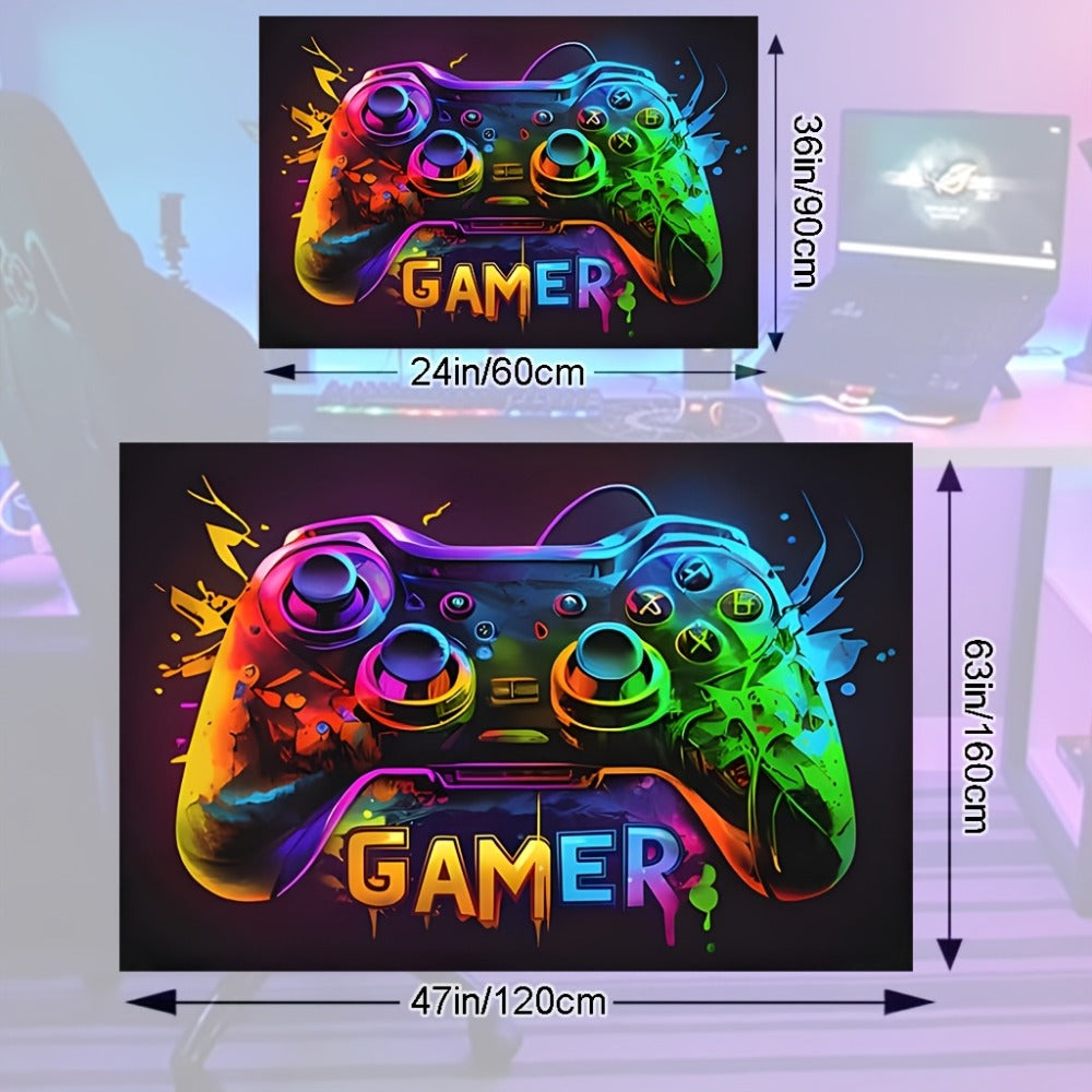 Gaming Mouse Pad Large Extended Cyberpunk Controller Design Desk Mat for PC Console Streaming for an Everyday Personal Care Routine