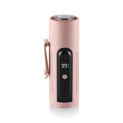 Handheld Fan with Metal Contact Plate, Five Speeds, 20, 000 RPM Label, Type-C Charging and Display