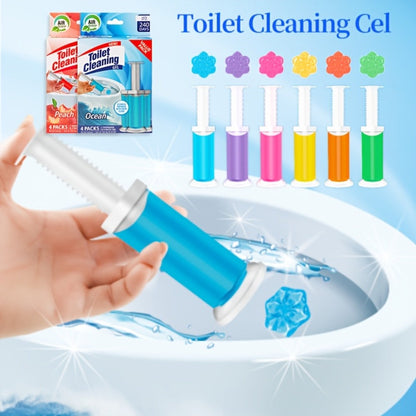 Toilet Cleaning Gel Stamp with Dispenser, Toilet Bowl Freshener & Cleaner Gel Stamps Scale & Toilet Ring