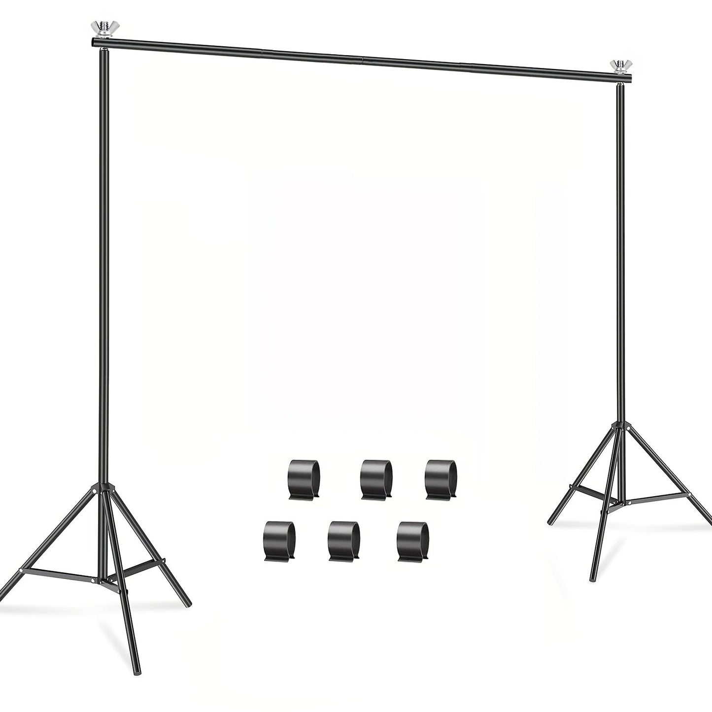 9x6.5ft Rectangular Backdrop Stand Adjustable Metal Background Stand for Wedding Ceremony Balloon Arch Photo Studio Birthday Anniversary
