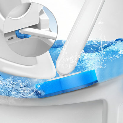 Disposable Toilet Brush Cleaning System with Bracket & Replaceable Heads – Deep Clean Toilet Bathroom Cleaning Kit