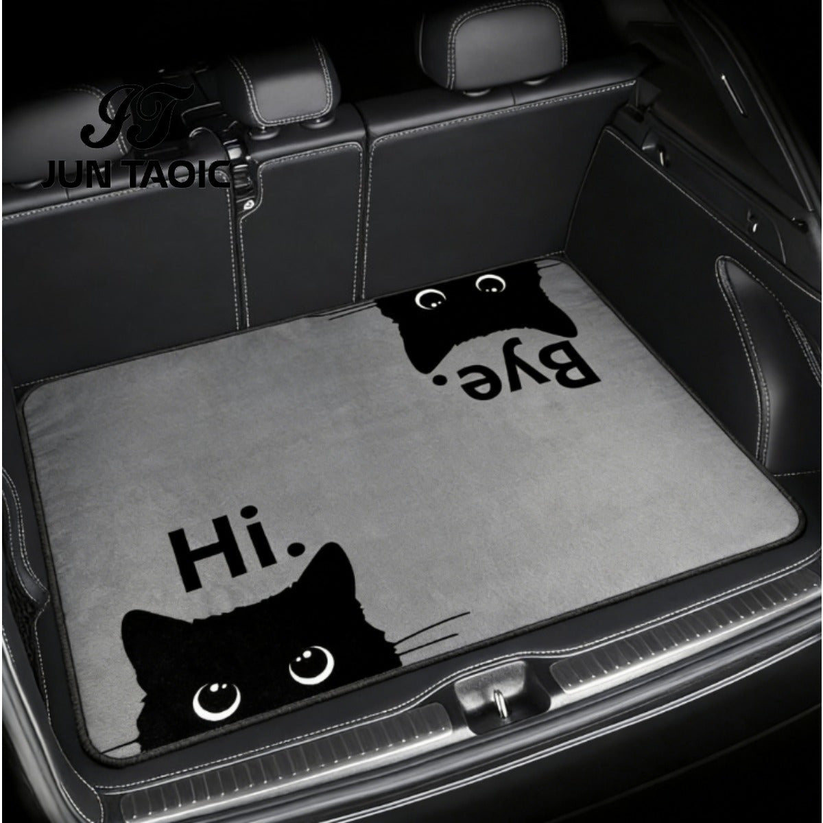 Car Trunk Mat Cargo Liner – Waterproof Non-Slip Trunk Floor Mat with Pattern Designs to Protect Vehicle Interior from Dirt