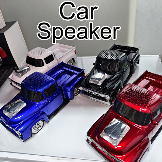 Portable Bluetooth Speaker Car-Shaped Model with TWS, USB, FM, TF, AUX and Seven Color Packs