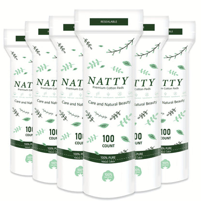 Makeup Remover Pads 600 Count Soft Hypoallergenic Lint-Free Cotton Rounds 360 Locking Edge Unscented Absorbent Disposable Face Pads