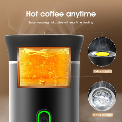 Portable Capsule Coffee Machine USB Rechargeable One-Touch Brewing Compact Espresso Maker for Bath Time, Home Spa and Personal Care