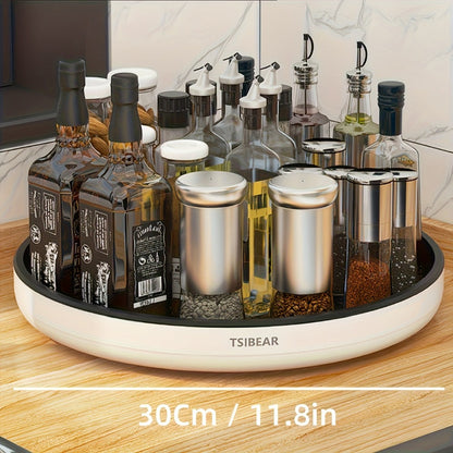 360° Rotating Kitchen Organizer, Multi-Functional Countertop Spice Rack & Cabinet Storage Rack for Cooking Oils