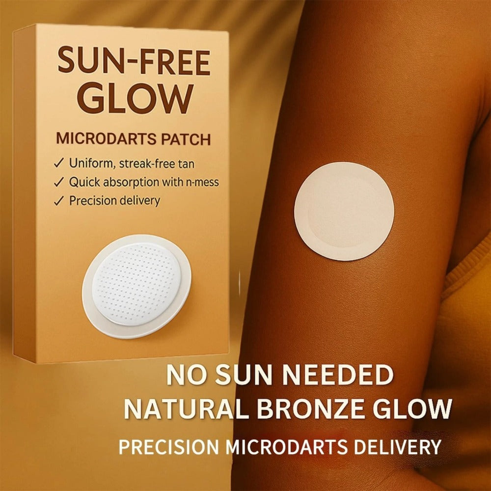 Microneedle Self Tanning Patches for Face & Body – Streak-Free Sunless Bronze Glow, UV Free Natural Looking Tan Patches for Women – 2 Boxes