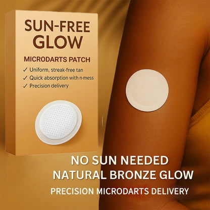 Microneedle Self Tanning Patches for Face & Body – Streak-Free Sunless Bronze Glow, UV Free Natural Looking Tan Patches for Women – 2 Boxes
