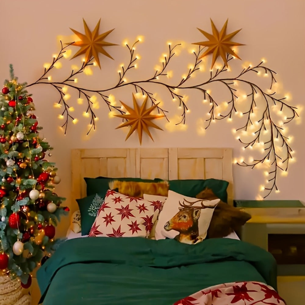 Fairy Lights with Remote, 96-LED Bendable Willow Branch Fairy Lights with USB Power, Remote Control and Eight Indoor Modes