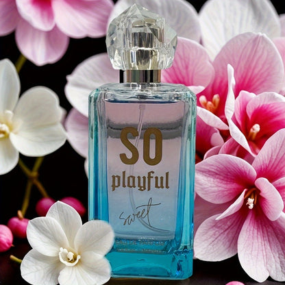 SO Playful Eau de Parfum Spray, 100 ml Bottle with White Cyclamen, Pepper and Cherry Label Notes