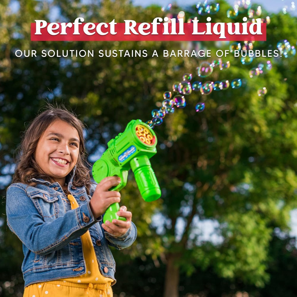 64oz Bubble Solution Refill 2-Pack Concentrate, Makes 5 Gallons, Compatible with Bubble Machines