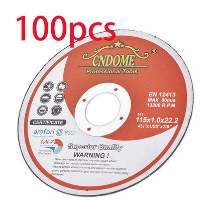 Cut-Off Wheels 100-Pack 4-1/2 Inch Aluminum Oxide Cutting Discs - 0.040" Thin Kerf, 7/8" Arbor, 13300 RPM for Angle Grinder
