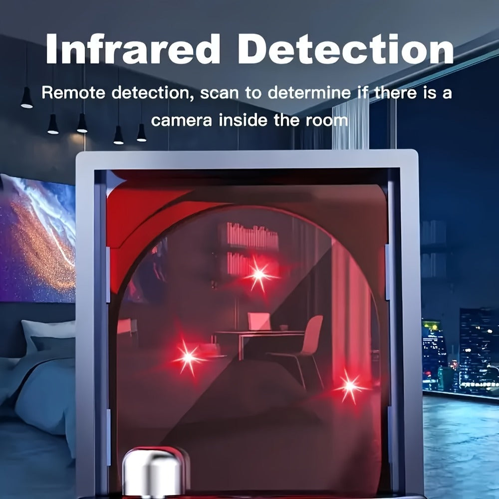 Hidden Camera Detector Anti-Spy RF Signal Scanner, GPS Tracker Finder, Wireless Bug Detector, Portable Protection for Hotels