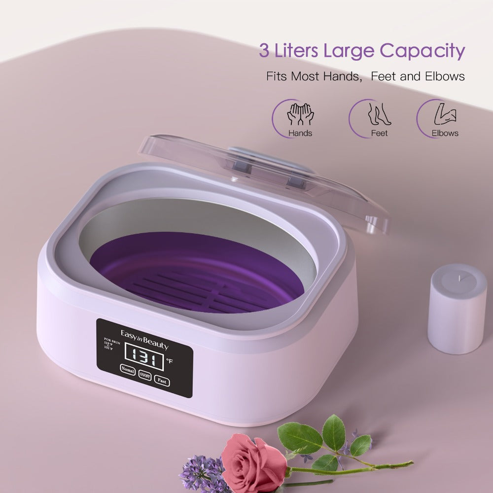 Paraffin Wax Warmer Kit 3000ml Touchscreen for Hands & Feet – Includes 6 Packs Refill Wax, Hot Wax Spa Bath for Arthritis Pain Relief & Deep