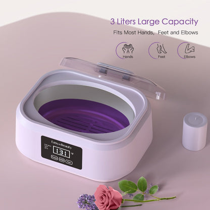 Paraffin Wax Warmer Kit 3000ml Touchscreen for Hands & Feet – Includes 6 Packs Refill Wax, Hot Wax Spa Bath for Arthritis Pain Relief & Deep