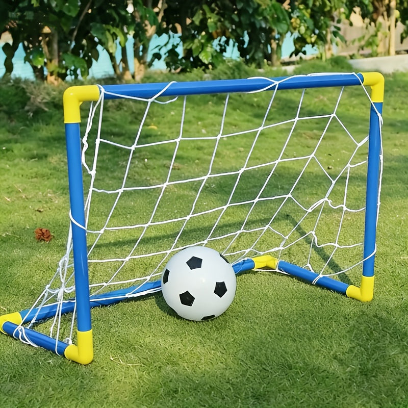 Kids Soccer Goal Set 2 Balls 2 Goals Portable Easy-Assemble Youth Soccer with the Listed Color, Size or Set Options for Everyday Use