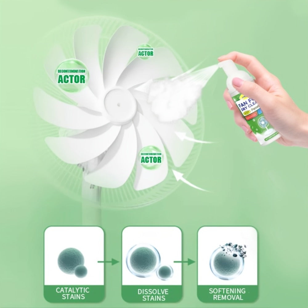 Fan Cleaner Spray Deep Cleaning Maintenance for Fan Blades Grilles Motor Internal Components for Entryways, Bedrooms and Living Spaces