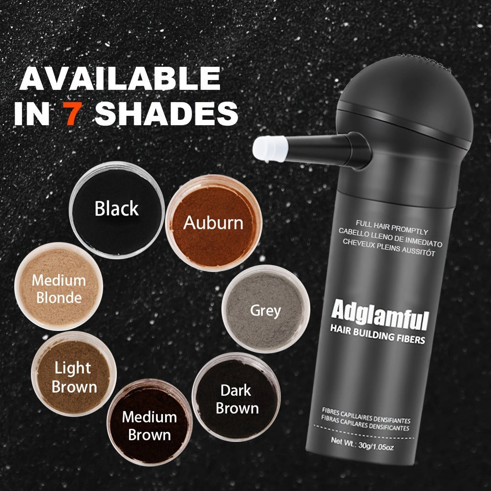 Hair Volumizing Fibers 2-in-1 Kit 30g x 2pcs - Instant Volume for Thinning & Sparse Hair, Fills Part Lines & Hairlines