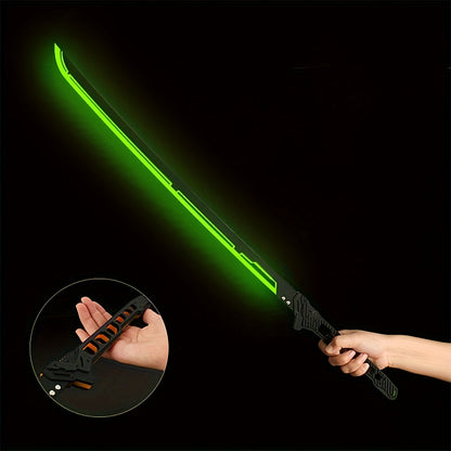 LED Cyberpunk Katana Prop 80cm Acrylic Luminous with the Listed Color, Size or Set Options for Everyday Use
