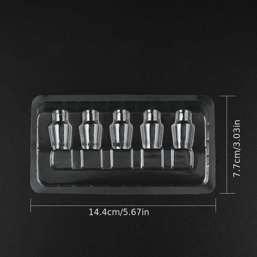 Disposable Tattoo Needle Holders 50Pcs Sterile Single-Use Grip Tubes for Professional for Temporary Body Art, Festivals and Costumes