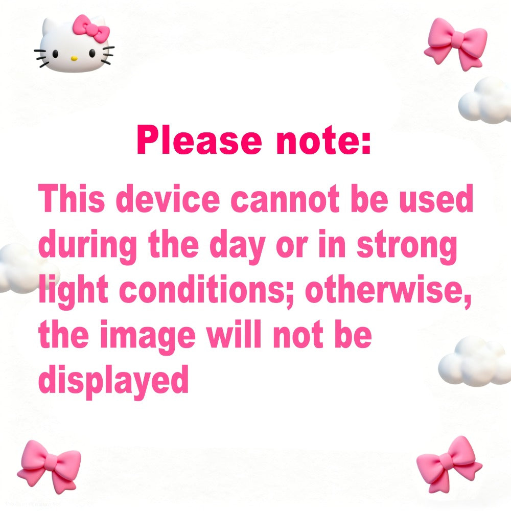 Car Door LED Projector Lights – Hello Kitty Cartoon Shadow Light, Wireless Puddle Light, Ground Projection Lamp for Car Accessories (Set