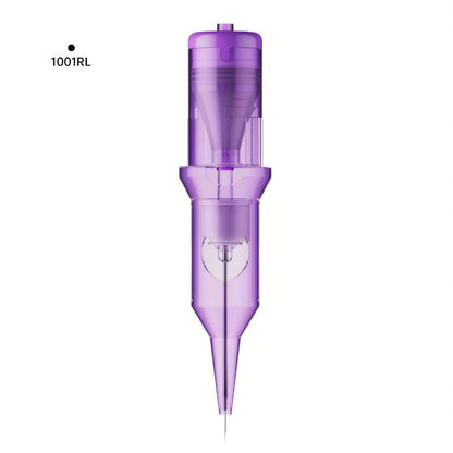 Tattoo Cartridge Needles 30 50pcs Purple RL RS RM M1 Mixed Sizes - Tuffking Disposable for Temporary Body Art, Festivals and Costumes