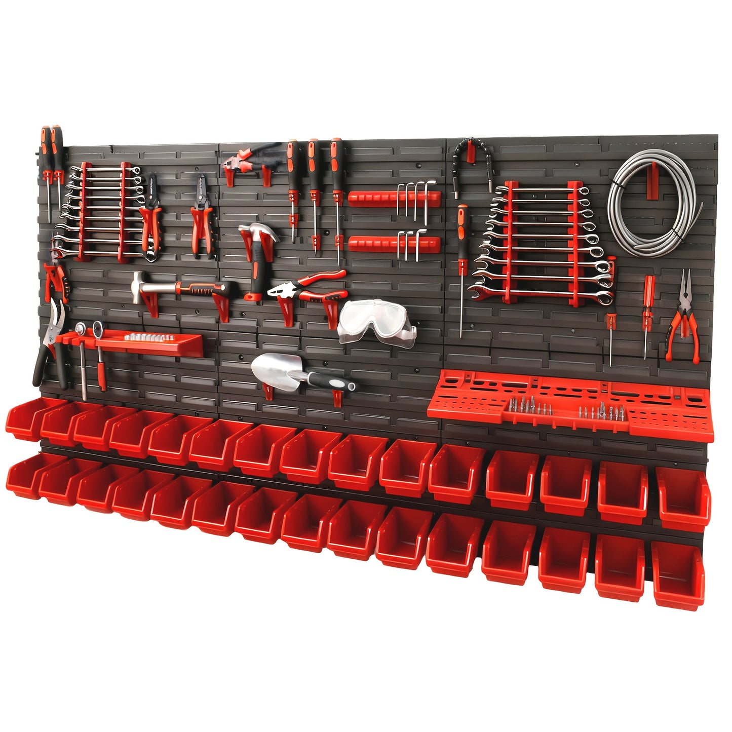 Tool Organizer Set, Multi-Functional Wrench, Screwdriver, Drill Bit & Hammer Storage Rack for Entryways, Bedrooms and Living Spaces