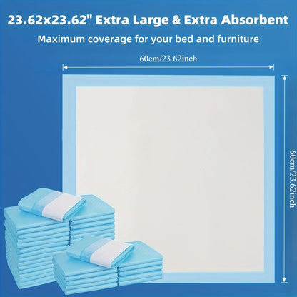 Disposable Incontinence Bed Pads for Adults and Elderly Thickened Highly Leak-Proof Underpads for Entryways, Bedrooms and Living Spaces
